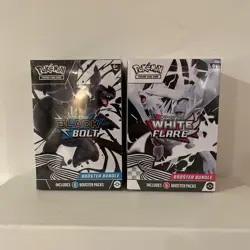 Pokemon Black Bolt and White Flare Booster Bundle Set of 2 - New & Sealed - Image 1