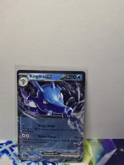 POKEMON - KINGDRA EX 012/064 DOUBLE RARE HOLO SCARLET & VIOLET SHROUDED FABLE - Image 1