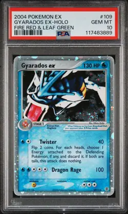 2004 POKEMON EX FIRE RED & LEAF GREEN #109 GYARADOS EX-HOLO PSA 10 - Image 1