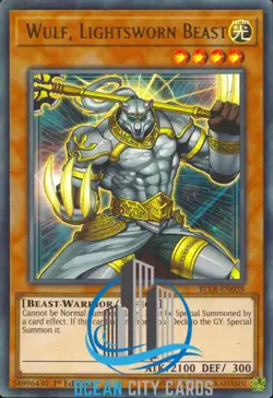 Yugioh Wulf, Lightsworn Beast BLLR-EN039 1st Ultra Rare - Image 1