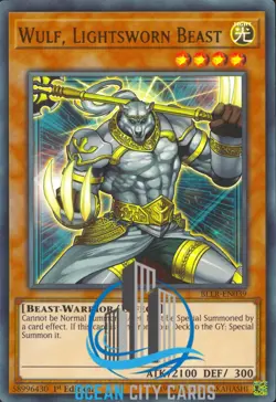 Yugioh Wulf, Lightsworn Beast BLLR-EN039 1st Ultra Rare - Image 3