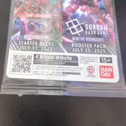 Sealed Gundam Card Game World Tour 2025 English EX Base EXBP-003 P - Image 3