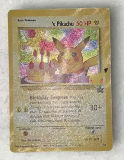 2021 Pokemon BIRTHDAY PIKACHU 24 Celebrations Classic Collection Holo Card - Image 3