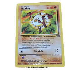 Pokemon TCG WOTC Mankey 1999 Jungle Card #55 Unlimited Near Mint Never Played! - Image 4