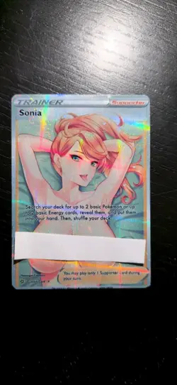Pokemon Sonia Trainer Story Anime Waifu Foil Card - Image 1