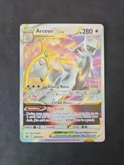 Arceus VSTAR SWSH307 Sword & Shield Black Star Promo Holo Card NM Condition - Image 1