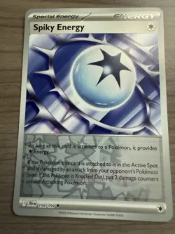 Pokemon TCG Spiky Energy Reverse Holo Card 159/159 Journey Together NM - Image 1