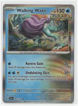 Walking Wake Holo Rare Pokemon Twilight Masquerade card 026/066 English - Image 1