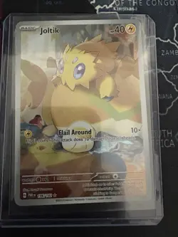 Pokemon TCG Joltik Paradox Rift Holo Card 196/182 Illustration Rare, Near Mint - Image 1