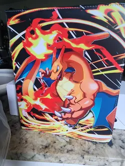 Pokemon Charizard Card Binder TCG 9 Pockets 50 Sleeves Holds 400 New - Image 1