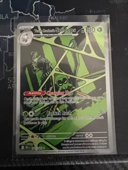 Pokemon TCG Team Rockets Spidops Illustration Rare Card 187/182 Destined Rivals - Image 2