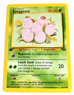 1999 PokemonTCG Wizards Of The Coast First Edition Exeggcute Jungle Set Card 52 - Image 4