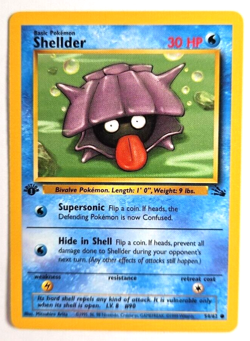 Pokemon TCG Shellder First Edition 1999 Wizards Of The Coast Fossil Card 54 - Image 4