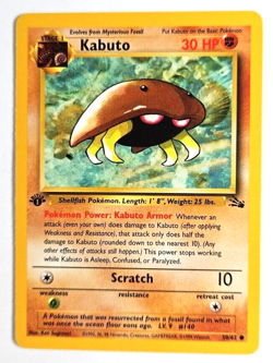 1999 Pokemon TCG Kabuto First Edition Wizards Of The Coast Fossil Set Card 50 - Image 4