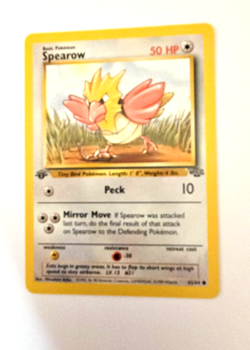 1999 Pokemon TCG Spearow First Edition Wizards Of The Coast Jungle Set Card #39 - Image 4