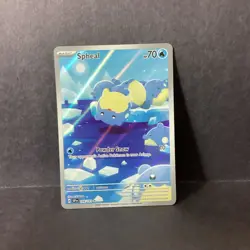 Pokemon Spheal Illustration Rare Full Art Holo Card 199/191 Surging Sparks - Image 1