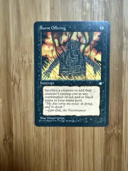 MTG Magic the Gathering Burnt Offering Ice Age LP - Image 1