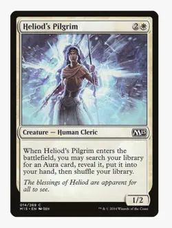 Heliod's Pilgrim | Magic 2015 M15 | MTG | Pauper EDH Aura Tutor | Common | LP - Image 1