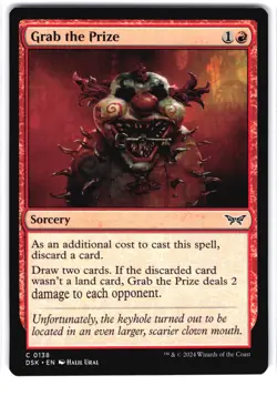 Grab the Prize C Duskmourn: House of Horror 138 NM MTG Magic - Image 1