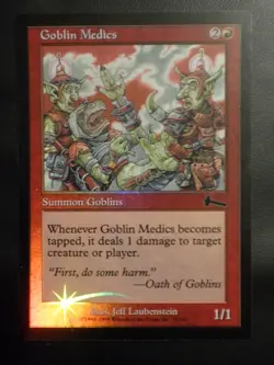 mtg magic goblin medics urza's legacy FOIL ENGLISH carabins gobelins - Image 1