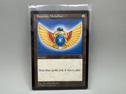 Rare Uncommon Tempest Vintage MtG Sapphire Medallion Near Mint NM+ - Image 2