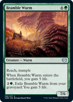 Mint/Near-Mint, English - 4 x MTG Bramble Wurm - Foil Innistrad: Crimson Vow - Image 1