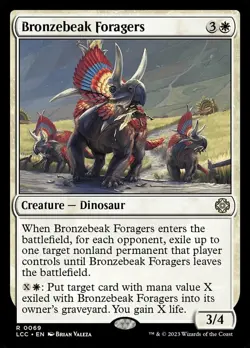 Mint/Near-Mint, English - 4 x MTG Bronzebeak Foragers Commander: The Lost Cavern - Image 1