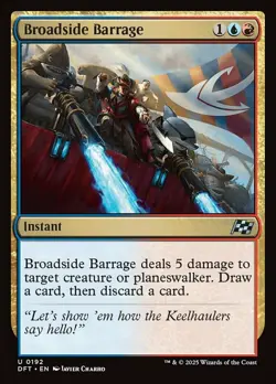 Mint/Near-Mint, English - 4 x MTG Broadside Barrage - Foil Aetherdrift - Image 1