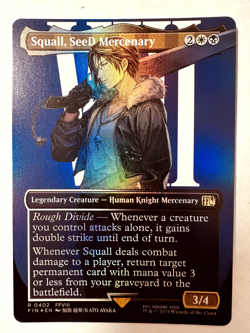 Squall, SeeD Mercenary (Borderless) -Foil Mint/Near Mint MTG 402 - Image 1