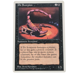 MTG Pit Scorpion 4th Edition 4ED Common Black Creature Magic the Gathering - Image 1