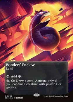 Mint/Near-Mint, English - 1 x MTG Bonders' Enclave (0049) - Borderless Edge of E - Image 1