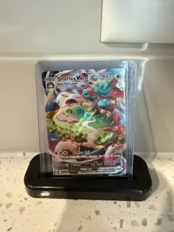 Pokemon Snorlax VMAX Sword & Shield Base Card 142/202 Near Mint NM Condition - Image 1