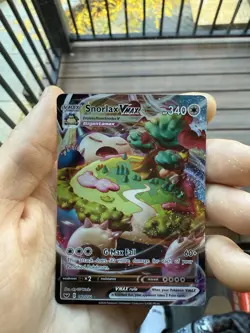 Pokemon Snorlax VMAX Sword & Shield Base Card 142/202 Near Mint NM Condition - Image 2