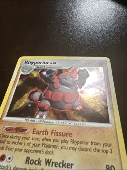 Rhyperior 12/130 Holo Rare LP Pokemon TCG Diamond and Pearl Holo - Image 2