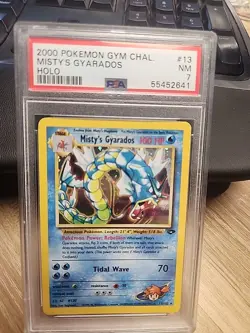 2000 POKEMON GYM CHALLENGE HOLO #13 MISTY'S GYARADOS PSA 7 - Image 1