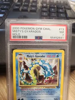 2000 POKEMON GYM CHALLENGE HOLO #13 MISTY'S GYARADOS PSA 7 - Image 2