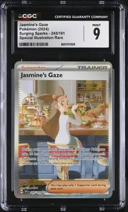 JASMINE'S GAZE - SIR 245/191 Pokemon Surging Sparks CGC 9 Mint *jk - Image 1