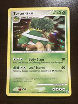 Torterra 17/130 Holo Rare DMG Pokemon TCG Diamond & Pearl - Image 1