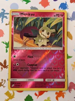 Pokemon TCG Mimikyu 112/181 Sun & Moon Team Up Reverse Holo Rare English 2018 - Image 1