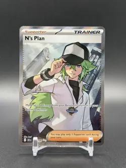 N's Plan 163/086 Sv: Black Bolt Ultra Rare Full Art Pokemon TCG - Image 1
