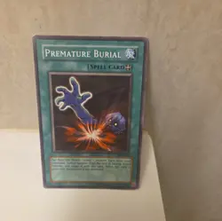 Yugioh Premature Burial PSV-037 Ultra Rare Original Print MP - Image 1