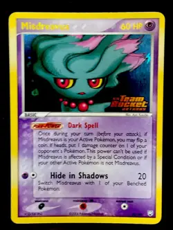 Misdreavus Team Rocket Returns Reverse Holo Stamped Pokemon Card 25/109 Rare - Image 1