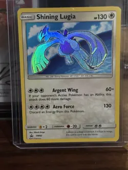 Pokemon TCG Shining Lugia Black Star Promo Card SM82 - Image 1