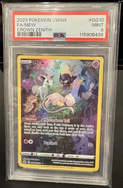 Mew Crown Zenith SWSH Galarian Gallery GG10/GG70 PSA 9 Pokemon Card - Image 1