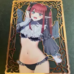 Goddess Story Gold METAL Card - Serial Number #/100! Anime Waifu Marin Dress Up - Image 4