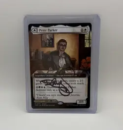 Magic the Gathering MTG Peter Parker Amazing Spider-Man Promo Card ARTIST SIGNED - Image 3