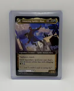Magic the Gathering MTG Peter Parker Amazing Spider-Man Promo Card ARTIST SIGNED - Image 4