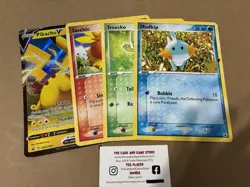 4 Pokemon Jumbo Cards Promo TCG Pokemon Pikachu Mudkip Treecko Torchic - Image 1