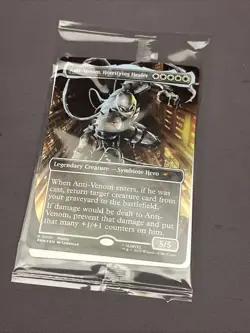 Magic The Gathering x Marvel Legends Agent Anti-Venom Foil Promo Card SEALED - Image 4