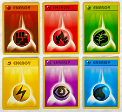 Pokemon SHADOWLESS Energy Cards #97-102 - 1999 Base Set - 6 Card Lot - MINT! - Image 1